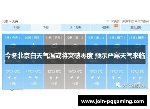 今冬北京白天气温或将突破零度 预示严寒天气来临