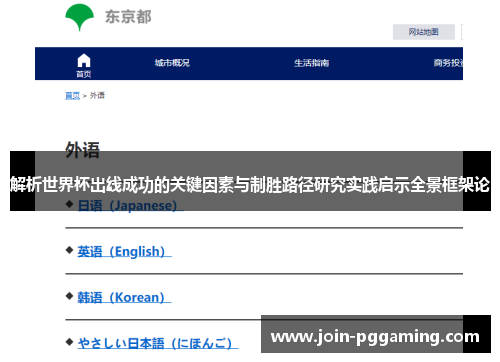 解析世界杯出线成功的关键因素与制胜路径研究实践启示全景框架论 解析世界杯出线成功的关键因素与制胜路径研究实践启示全景框架论